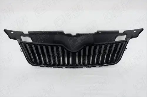 Решетка радиатора Skoda Fabia 2 5J 2010-2014, под накладку OEM3012 OEMPARTS