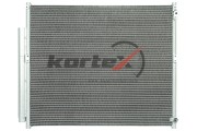 Радиатор кондиционера с ресивером  Toyota Land Cruiser Prado (02-) (LRAC 1951) K KRD2202 KORTEX