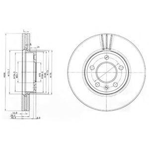 BG9891 диск тормозной передний!\ VW Multivan/T4 2.0-2.5TDi 03> BG9891 DELPHI