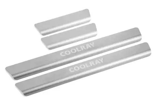 NP.1901.3 Накладки порогов (4 шт.) Geely Coolray 2018-, Belgee X50 2023- NP19013 RIVAL