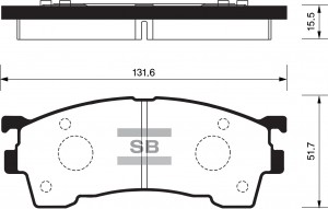 Колодки тормозные MAZDA 626 (GE,GF,GW) (92-02),Xedos 6,Premacy передние (4шт.) S SP2018 SANGSIN