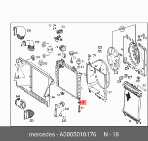 ШАЙБА 0005010176 A 000 501 01 76 MERCEDES BENZ