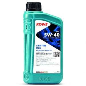 20307001099 Моторное масло HIGHTEC SYNT RS DLS SAE 5W-40 1L 20307-0010-99 20307-0010-99 ROWE