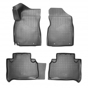 Коврик салона GEELY Emgrand X7 (18-) 3D полиуретан черный (4 предм.) NORPLAST NPA11-C24-085 NORPLAST