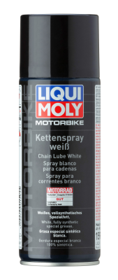 Смазка для цепей "LIQUI MOLY" Racing Kettenspray weiss (400 мл) (для мототехники 1591 LIQUI MOLY