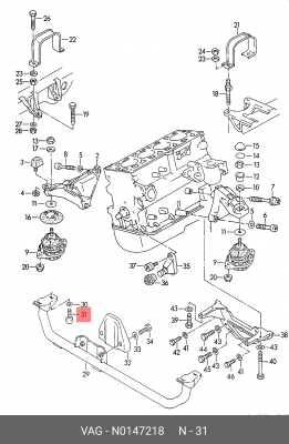 VW/AUDI/SKODA/SEAT М10*1,5*25 N 014 721 8 VAG