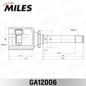 ШРУС внутренний правый Lexus RX300/330 03-08 GA12006 GA12006 MILES