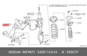 Рычаг передний нижний левый 54501-1CA1A 54501-1CA1A NISSAN
