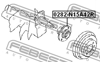 Ступица 0282-N15A42R 0282-N15A42R FEBEST
