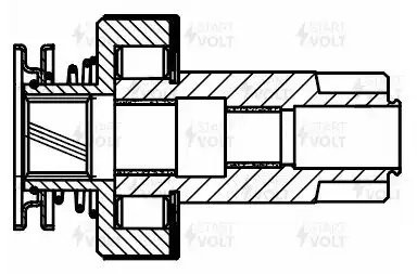 Привод стартера (бендикс) для а/м VAG Octavia Tour (96-) 5MT (VCS 1816) VCS 1816 START VOLT