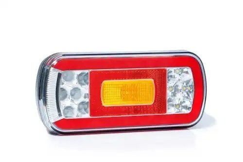 фонарь задний! LED, LH/RH, 6-функц. с против. светом, с осв. ном. знака,с провод FT130PMLED FRISTOM