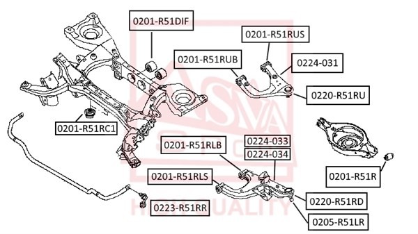 Пыльник шаровой опоры  0205R51LR 0205-R51LR ASVA