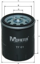фильтр масляный!\ Citroen C4 2.0 16V/C5 1.8 16V/3.0/2.2HDi 04>,Peugeot 407 1.8-2 TF61 MFILTER AUTOMOTIVE FILTERS