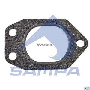 Прокладка коллектора DAF дв.MX265,300,340,375 выпускного SAMPA 051135 SAMPA