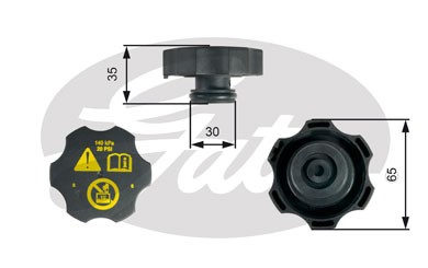 Крышка бачка расширительного CHEVROLET Aveo (T300),Cruze OPEL Astra J,Insignia G RC249 GATES