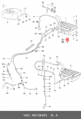 AUDI / VW 14X20X1,5 Алюминий N 013 849 3 VAG