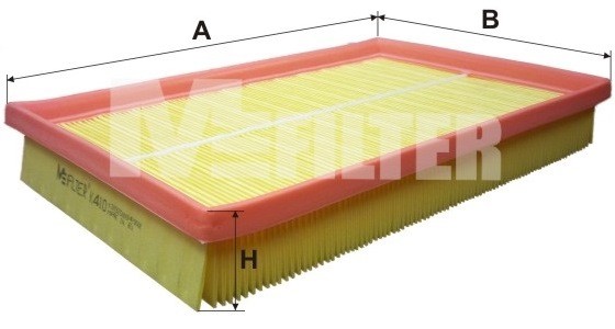 фильтр воздушный!\ VW Golf/Bora/Polo, Seat, Skoda 1.4/1.6 16V 00> K410 MFILTER AUTOMOTIVE FILTERS