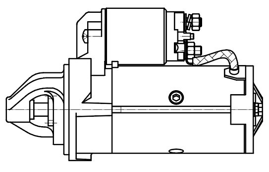 Стартер для а/м Great Wall Hover H5 (11-)/Wingle 7 (18-) 2.0TD 2кВт (LSt 2744) LST2744 START VOLT