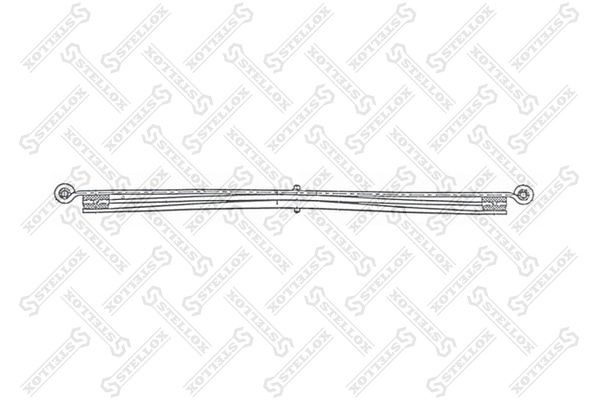 рессора задн.! 58 568 10\ MB Sprinter 408-416CDI GVW 4.6T 3-лист. (2+1) 95-06 12-00081-SX STELLOX