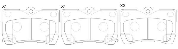 Колодки дисковые LEXUS GS 3.0 2005 - 2011 LEXUS GS 3.5 2006 - 2011 TOYOTA CROWN  BP21494 SB NAGAMOCHI