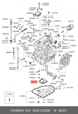 фильтр масл. АКПП ! \ Hyundai Elantra 4632123000 HYUNDAI