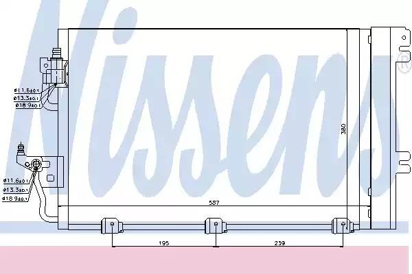 OL5366=GR905592=VL817839=8FC 351 301-761 [93178958] !радиатор конд.\ Opel Astra  94767 NISSENS