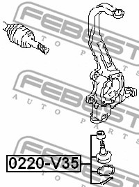 Опора шаровая 0220-V35 0220-V35 FEBEST