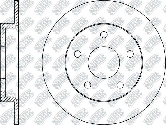 Диск тормозной MAZDA 3 (13-) задний (1шт.) NIBK RN1565 NIBK