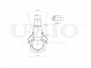 Опора шаровая передняя верхняя SSP-20072 UNIO