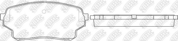 Колодки тормозные ЛАДА Vesta,Largus RENAULT Logan,Clio NISSAN Micra,Note передни PN9805 NIBK