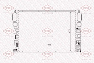 Радиатор охлаждения MERCEDES W211 02- TGA1190 TGA1190 TATSUMI