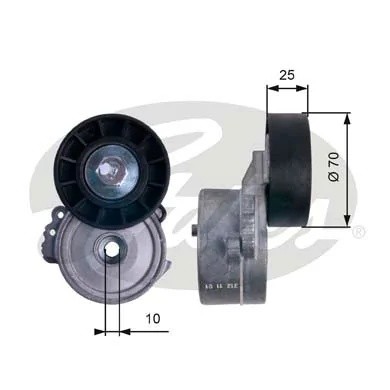 Ролик натяжной Peugeot 307/406/607/807 2.0/2.2HDi 00>!!!! T38477 GATES