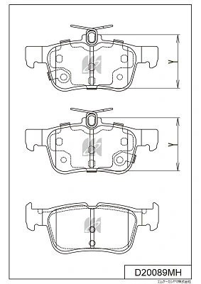 Колодки тормозные дисковые  FORD GALAXY III (CK) D20089MH D20089MH MK KASHIYAMA