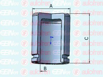 поршень суппорта заднего! D30 L47.3\ Hyundai I30/IX35 07> D025440 AUTOFREN SEINSA