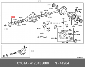 Автодеталь 41204-35080 TOYOTA