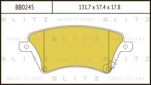 TOYOTA COROLLA _E12 11/01> 57.4x131.7x17.8 BB0245 BLITZ