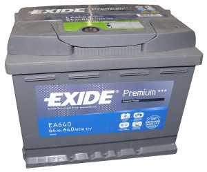 Аккумуляторная батарея PREMIUM [12V 64Ah 640A B13] EA640 EA640 EXIDE