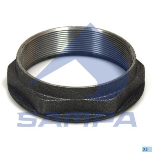 Гайка ступицы M73*1.5/23.5*SW80 RVI Magnum/Premium/Kerax 080322 SAMPA
