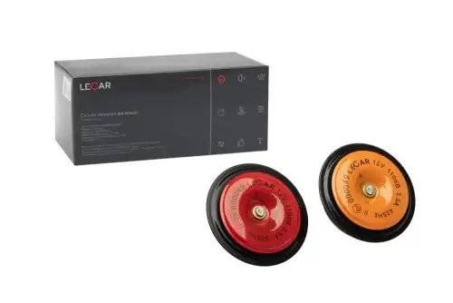 Сигнал звуковой дисковый 92мм. 335/435Гц 110дБ 12В LECAR000030207 LECAR
