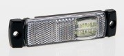 фонарь габаритный! белый прямоуг. LED 130x32 с проводом 0.5м\ FT018BLED FRISTOM