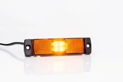 фонарь габаритный! жёлтого цвета, LED, с проводом 0.5м\ FT017ZLED FRISTOM