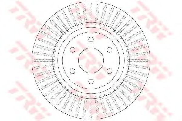 Диск тормозной передний NISSAN NAVARA (D40), PATHFINDER (R51) 17" (319мм) DF6425 DF6425 TRW