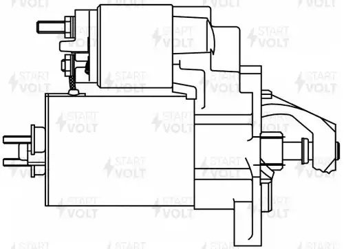 Стартер для а/м VAG 80 (86-)/100 (86-) 1.8i/2.0i 1,1кВт (LSt 1811) LST1811 START VOLT