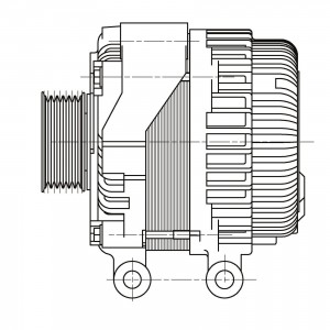 Генератор для а/м Subaru Forester SJ (13-) 2.0i/2.5T 150A (LG 2202) LG2202 START VOLT