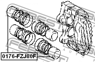 Поршень суппорта 0176-FZJ80F 0176-FZJ80F FEBEST
