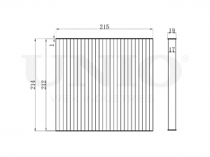 Фильтр салонный угольный FLT-40120C UNIO