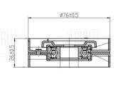 Ролик привод. ремня Audi A6 (97-) 2.5d (только ролик натяж.) (CM 5409) CM5409 TRIALLI