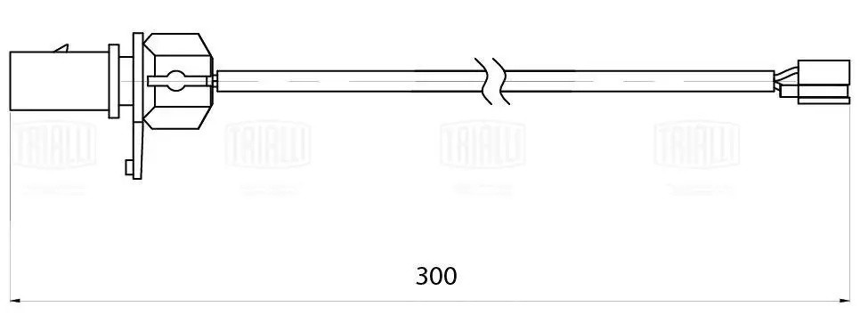 Датчик износа колодок Porsche Macan (14-) перед. L=300 (PFS 0186) PFS 0186 TRIALLI