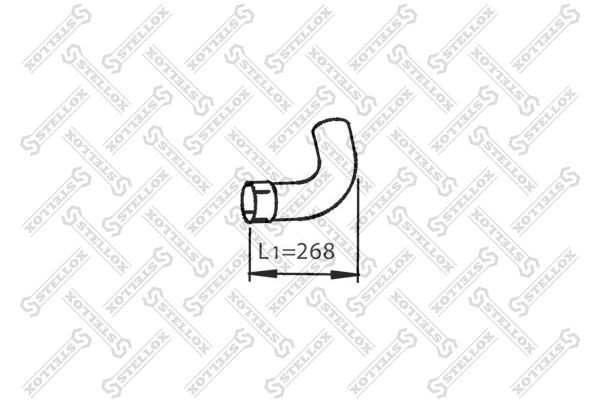труба глушителя промежуточная !1-изг \MAN TGL 82-03779-SX STELLOX