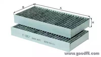 Фильтр салона угольный AG4082KCFC AG 408 2K CFC GOODWILL